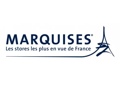 Logo de la marque "Marquises", avec la tour Eiffel stylisée.