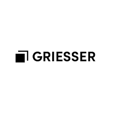 Logo de Griesser avec un design minimaliste et typographie en noir sur fond blanc.